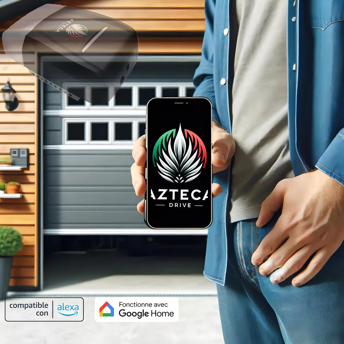 Potente Motor Azteca Drive It1000 Puertas Electricas Wif