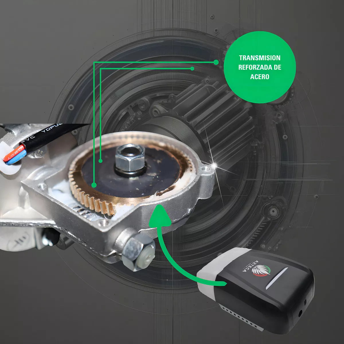 Potente Motor Azteca Drive It1000 Puertas Electricas Wif